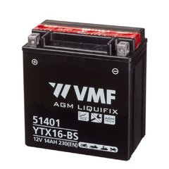 Moto akumulator VMF Powersport MF YTX16-BS AGM 14Ah